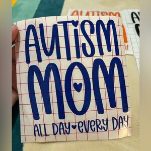 Autism Mom Vinyl Decal ♥️